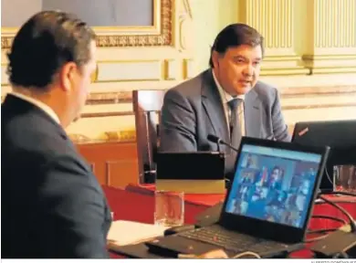  ?? ALBERTO DOMÍNGUEZ ?? Intervenci­ón del alcalde de la capital, Gabriel Cruz Santana.