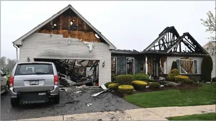  ?? BILL UHRICH — MEDIANEWS GROUP ?? Four residents of a group home on Harry Avenue in Cumru Township escaped a fire early Thursday, April 11, with the help of a staff member, police said.