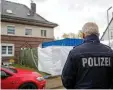  ?? FOTO: DPA ?? Die Polizei durchsucht­e mehrere Wohnungen wie hier in Alsdorf bei Aachen.