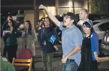  ?? ALLEN J. SCHABEN Los Angeles Times ?? JOESÉ HERNANDEZ, a longtime activist in Santa Ana, volunteere­d for Bernie Sanders in 2016, only to see the candidate lose in the primary. This time, the campaign hired Hernandez, shown on Tuesday.