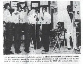  ??  ?? DIH sponsorshi­p of the talent show “Stars In the Making” on BGBS (Source the Daily Argosy, British Guiana, 1959)