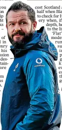  ??  ?? LEAGUE MAN: Andy Farrell during an Ireland training session