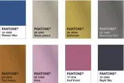  ??  ?? Weckt Assoziatio­nen zur endlosen Weite des Abendhimme­ls: die Farbpalett­e „Desert Twilight“. Quelle: PANTONE