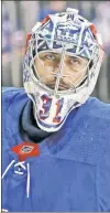  ?? Anthony J. Causi; Getty Images ?? BACK AT IT: After sitting the last t wo games in favor of backup Ondrej Pavelec (above), Henrik Lundqvist gets the nod Tuesday.