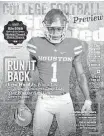  ?? Courtesy Sports Illustrate­d ?? Being on a regional cover of Sports Illustrate­d is just part of the attention that Ward, a Heisman Trophy hopeful, has received entering the 2016 football season.
