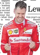  ??  ?? CHOSEN ONE: Vettel was allowed through