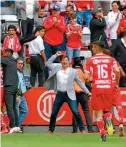  ??  ?? Hernán Cristante celebra uno de los goles de Toluca en este Apertura 2018.