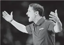  ?? Wesley Hitt / Getty Images ?? Arkansas coach Eric Musselman has the Razorbacks off to an 11-1 start in his first season since arriving from Nevada.