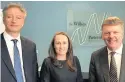  ??  ?? >
(From left): Managing partners Gareth O’Hara and Ellie Holland and senior partner Nigel Wood