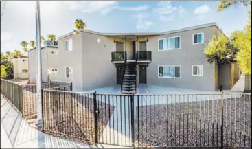  ?? Pulte Homes ?? Local homebuilde­rs have been remodeling more than 22 units in an apartment complex on Calcaterra Circle since 2015 for HomeAid Southern Nevada.