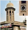  ??  ?? The LB Stadium clock and the broken faces of the ones at M.J. Market and Secunderab­ad