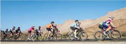  ?? – File Photo ?? UP FOR THE CHALLENGE: The first ever Haute Route Oman is all systems go, with a sold out entry of 265 road cyclists set to take on the challengin­g course through the Sultanate.