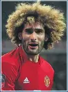  ??  ?? ANKLE INJURY: Fellaini