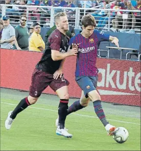  ?? FOTO: P.MORATA ?? Juan Miranda destacó en la pretempora­da con el primer equipo por EE.UU.