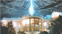  ?? 20TH CENTURY FOX ?? In the 1996 alien invasion film Independen­ce Day, the money shot is a flying saucer firing a death ray onto the White House.