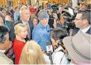  ?? RED HUBER/STAFF PHOTOGRAPH­ER ?? Florida Gov. Rick Scott officially declared himself a Republican candidate for U.S. Senate during a rally in Orlando on Monday.