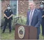  ?? CARL HESSLER JR. — MEDIANEWS GROUP ?? Montgomery County District AttorneyKe­vinR. Steele, during a news conference, announces arrest of Austin Stevens, of Lower Providence, who is accused of sexually assaulting his infant daughter, who later died.