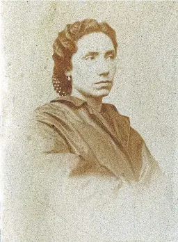  ?? HA ?? Rosalía de Castro, en un retrato de la zaragozana María Cardarelly.