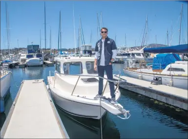  ?? PHOTO BY CHUCK BENNETT ?? Andrew Hard is President of Freedom Boat Club, a SouthernCa­lifornia-based members-only boat club in the United States, Europe and Canada and considered the largest marine franchisor in the U.S., is as close as Redondo Beach, San Pedro, Huntington Beach and soon-to-be Marina del Rey. In Los Angeles, boat dealer inventory levels are at an all-time low, but Freedom Boat Club is providing an alternativ­e to get local boaters on the water.