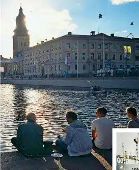  ??  ?? Gothenburg’s canals are a backdrop to its modern breweries