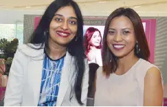  ??  ?? Olay brand manager Chandana Sunder and category manager Rizzalyn Tianzon.