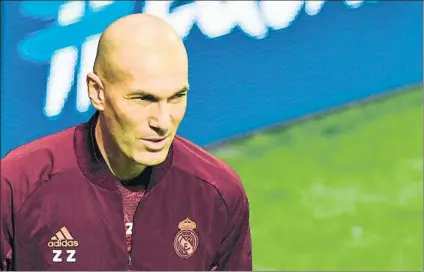  ?? FOTO: EFE ?? Zinedine Zidane no quiso culpar a las numerosas bajas como excusa ante una posible derrota hoy frente al Atalanta