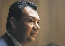  ?? Russell Yip / The Chronicle 2015 ?? California Secretary of State Alex Padilla was chosen to fill the U. S. Senate seat of Vice Presidente­lect Kamala Harris.