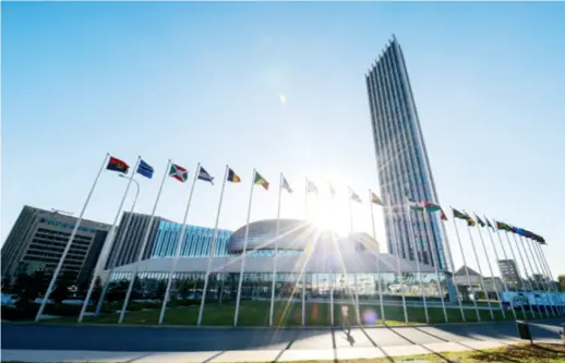  ??  ?? The African Union headquarte­rs in Addis Ababa, capital of Ethiopia