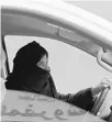  ?? HASAN JAMALI/AP ?? In 2014, a Saudi woman in Riyadh defies ban on driving.