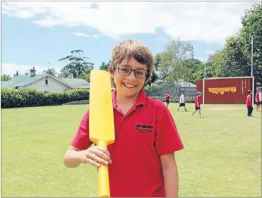  ?? Photo: BEN ROGERS ?? Cricket Blitz: Sam Bonnici, 10, is new to cricket but already wants to join a club.