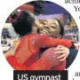  ??  ?? US gymnast Simone Biles