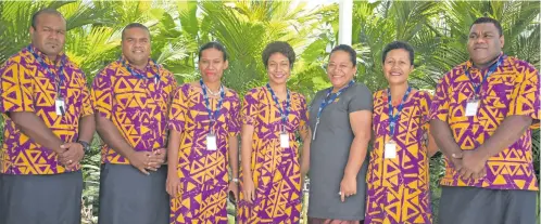  ?? Photo: Simione Haravanua ?? The team from the iTaukei Land Trust Board during the 23rd National Convention on Quality at the Pearl South Pacific Resort in Pacific Harbour on October 4, 2018.