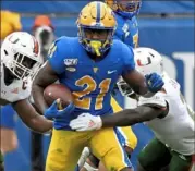  ?? Matt Freed/Post-Gazette ?? Running back A.J. Davis led PItt in rushing in 2019 with 530 yards.