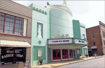  ?? Kevin Myrick ?? There’s work being done again at West Cinema in Cedartown, as owner Michael Tinney reported on the theater’s Facebook page in past days to renovate the structure after some damage caused during roof repairs. Tinney is asking for the public’s help on...