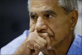  ?? GREGORY BULL — THE ASSOCIATED PRESS FILE ?? Sirhan Sirhan reacts during a parole hearing on Feb. 10, 2016, at the Richard J. Donovan Correction­al Facility in San Diego.
