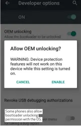  ??  ?? Some phones also allow bootloader unlocking permission with the OS.