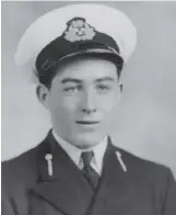  ?? ?? (Left) Maurice Atkins was a young cadet on board the Empress of Asia. He and Ordinary Seaman William Mckinnon helped drop mooring lines over the side which enabled men to escape from the bow of the burning ship on 5 February 1942. Courtesy of Maurice Atkins.