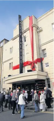  ??  ?? Lifeline The Gaiety Theatre could receive a £ 40,000 cash boost 100916gaie­ty_ 20