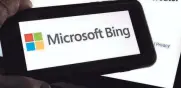  ?? DREW/AP ?? Microsoft said Wednesday it is bringing its new Bing chatbot to its Bing smartphone app, as well as the app for its Edge internet browser. RICHARD