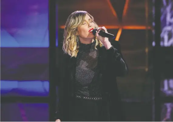  ?? NBC/SONGLAND ?? “I never thought songwritin­g would have a spotlight on it,” Calgary-based singer-songwriter Jocelyn Alice says of the “refreshing” premise of NBC’S Songland.