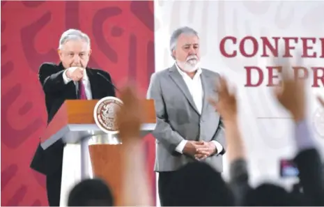  ?? AGENCIAS / ARCHIVO ?? El presidente de México, Andrés Manuel López Obrador, en uno de sus encuentros con la prensa.