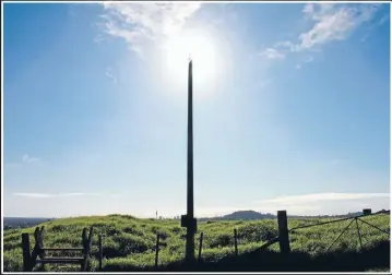  ?? Photo: ROSE CAWLEY ?? The bare pole is all that remains.