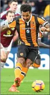  ??  ?? SPOT ON: Tom Huddleston­e gave Hull City the lead