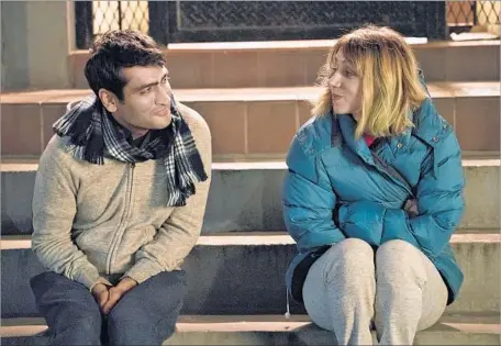  ?? Lionsgate / Amazon Studios ?? ZOE KAZAN, with Kumail Nanjiani in “The Big Sick,” was an easy casting choice. “She clearly did the best job,” Emily V. Gordon said.