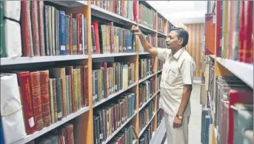  ?? PHOTO SOURCED ?? The library functions from Tilak Marg’s Dharohar Bhawan, the headquarte­rs of Archaeolog­ical Survey of India.