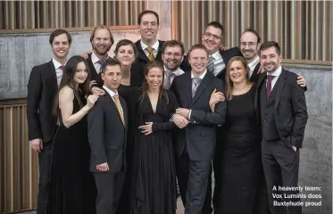  ??  ?? A heavenly team: Vox Luminis does Buxtehude proud