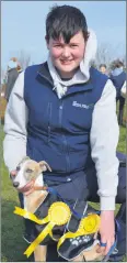  ?? (Pic: John Ahern) ?? Ryan Hynes from Ballysagga­rt, pictured with his prize winning whippet, at last Saturday’s Kilworth & Araglin Point-toPoints in Fermoy.