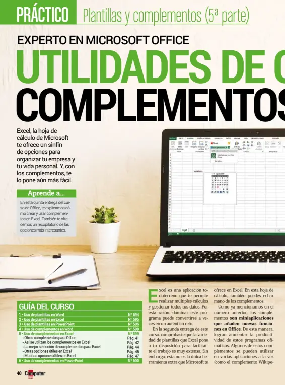 Plantillas y complementos (5ª parte): Complementos para Microsoft Excel -  PressReader