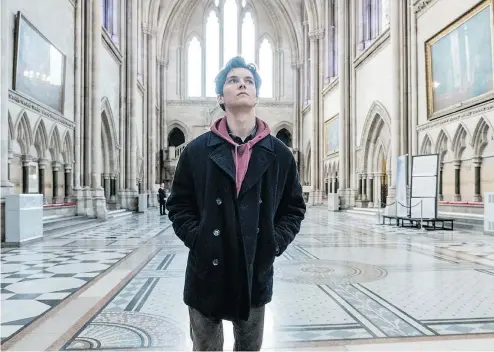  ?? — ENTERTAINM­ENT ONE ?? In the new film The Children Act, Fionn Whitehead stars as a teen refusing medical treatment based on his family’s religious conviction­s until a judge, played by Emma Thompson, intervenes.