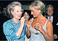  ??  ?? Intertwine­d lives: Raine, Countess Spencer (left) with Diana, Princess of Wales in 1997